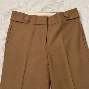 J. Crew favorite fit camel wool dress pants size 2